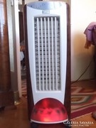Mobile air conditioning fan - 2 functions, year-round use with brochure - in perfect condition