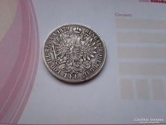 1879 ezüst 1 Florin-gyönyörű patina+++, 12,34 gramm 0,900