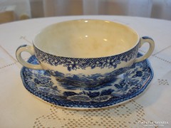 3 db, antik angol wedgwood porcelán leveses csésze, aljával 
