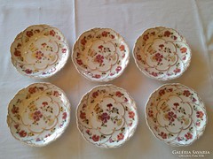 6 db Zsolnay pillangós süteményes tányér
