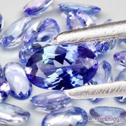 6x4mm- Tanzániai tanzanitok kékes viola színben