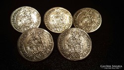 Salzburgi  ezüst 15 krajcárból készült gomb