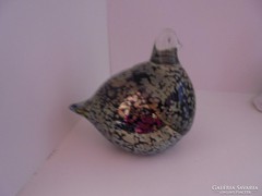 Különleges muranói üveg madár figura