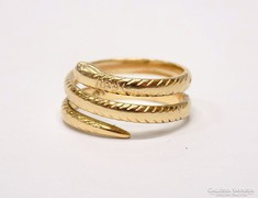 Kígyós arany gyűrű (ZAL-Au 62710)