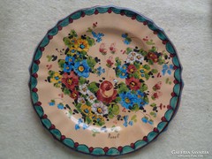 Kézzel festett olasz fali tányér