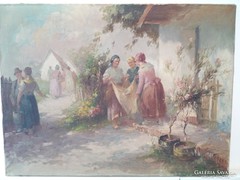 Ács Ágoston(1889-1947)Tere-Fere című eredeti festménye eladó