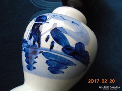 DELFT porcelán máz alatt kobaltkékkel festett asztali lámpa -16 cm