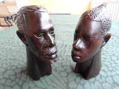 afrikai faszobor páros