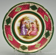 Bécsi Alt Wien jelenetes tányér hibátlan 1850-1880.