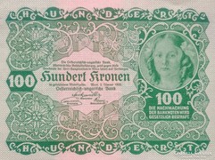 Ausztria 100 korona 1922 UNC