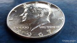 USA ezüst fél dollár, 1967 !!