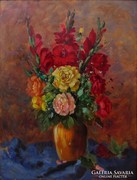 0K896 Kloton Péter : Virágcsendélet vázában