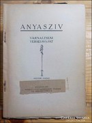 Várnai Zseni : Anyaszív  1919