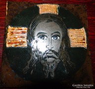 Jézus : tűzzománc kép - kvalitásos művészeti munka