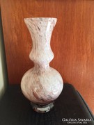Muranói, földszínű fújt üvegváza (42) - hand made glass vase