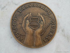 Patriotic People's Front bronze commemorative medal for excellent social work