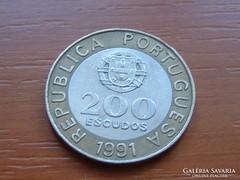 PORTUGÁLIA 200 ESCUDO 1991