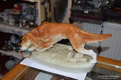Royal Dux kutya figura