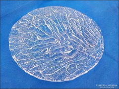 Kosta Boda rücskös kristály üveg asztalközép 