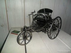  Karl Benz Patent-Motorwagen Motor tricikli 1886 fém makett 