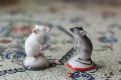 Édes kisegerek Zsolnay IRIS porcelán egerek