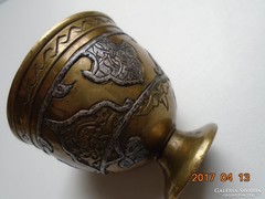 13-16 sz.MAMLUK BIRODALMI-perzsa-iszlám-ezüstberakásos-kávés pohár tartó (4)
