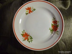 Mikulás virágos   lapos tányér 2 darab