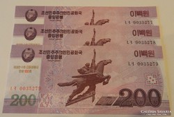 Sszk Észak-Korea 200 won