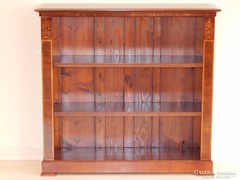 Biedermeier alacsony könyvespolc [ F - 25 ] Bútorgyártás mesterfokon!