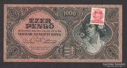 1000 pengő 1945.  Bélyeges!!  GYÖNYÖRŰ!!!  