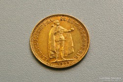 Ferenc József arany 10 korona 1909