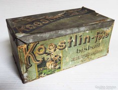 Koestlin-féle bisquit, kekszes fém-doboz 1945 előtti