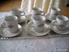 Antik porcelán kávéskészlet tálcával együtt eladó!