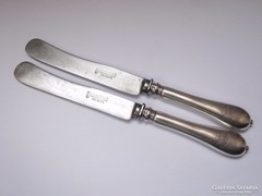 Ezüst nyelű bécsi kések, solingeni pengével.