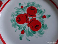 Hollóház hand-painted wall plate, decorative plate, 25cm dia., 2
