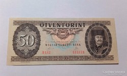 50 Forint 1989-es ropogós szép  bankjegy !