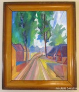Barcsay Jenő (1900 - 1988) keretezett festmény