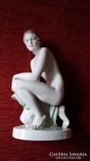 Herendi porcelán női akt Lux Elek szignóval ​