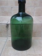 1800.as évek vége HUTA  patikai sötétzöld  üveg
