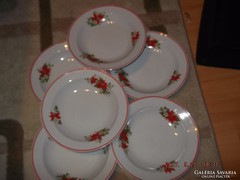 Mikulás virágos zsolnay mély tányér 6 darab
