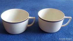 Zsolnay kék-arany csíkos teás csészék ( 2 db.)