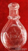 Eladó antik dávid csillagos kis üveg (zsidó tárgy)