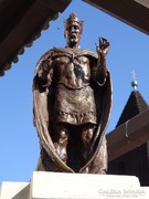 Szent István király és családja bronz szobor kompozíció