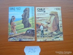 CHILE E 60+100 1986 Húsvét-szigetek Easter Island 2 DB 296.