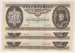 1983. 50 forint 3x S.K. UNC
