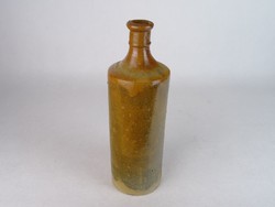 0M892 Régi cserép ásványvizes palack 28 cm
