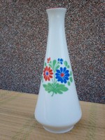 Alföldi festett virágos porcelán váza 20,5 cm, hibátlan