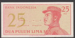 1964. Indonézia, 25 Sen.