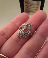 Régi markazitos ezüst gyűrű - Fővárosi Óra Ékszer készítette