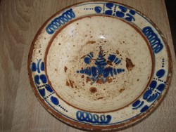 Antik erdélyi cserép tányér